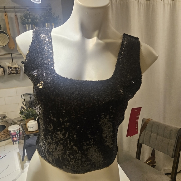 Commando sequin crop Top size Large - Picture 3 of 12
